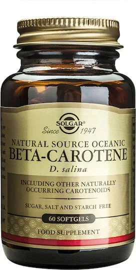 Solgar Beta-Carotene Vitamina pentru Părul, Pielea & Acțiune Antioxidantă 7mg 60 softgels — preț și oferte