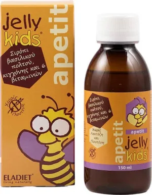 Eladiet Jelly Kids Apetit Multivitamină cu jeleu regal și vitamine pentru Întărirea Sistemului Imunitar 150ml