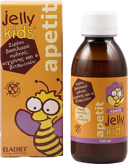 Eladiet Jelly Kids Apetit Multivitamină cu jeleu regal și vitamine pentru Întărirea Sistemului Imunitar 150ml — preț și oferte
