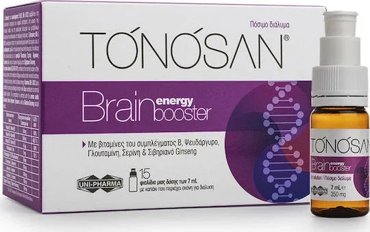 UNI-PHARMA Tonosan Brain Energy Booster Supliment pentru Memorie 15 x 0ml — preț și oferte