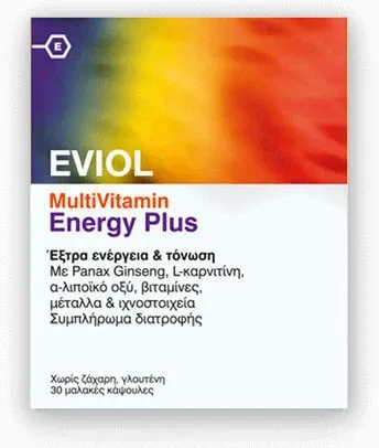 Eviol MultiVitamin Energy Plus Multivitamină pentru Energie 30 x 1 capsule moi — preț și oferte