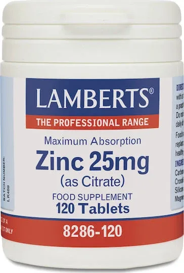 Lamberts Zinc (ca Citrat) 25mg 120 comprimate — preț și oferte