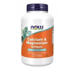 NOW Calciu și magneziu - 120 capsule