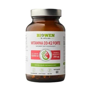 Biowen Vitamina D3 + K2 Forte, 60 capsule