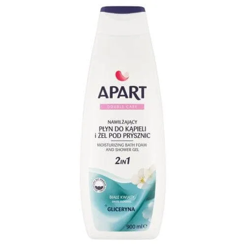 APART Loțiune de baie hidratantă și gel de duș 2în1 Flori albe, 900ml — preț și oferte