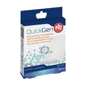 PIC QuickGen Acid hialuronic Gauze Plaster 5 x 7.5cm, 5 buc.