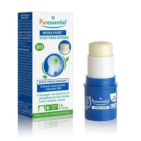 Stick pentru dureri de cap Migra Pure Intense Cold Stick, 4 g, Puressentiel — preț și oferte