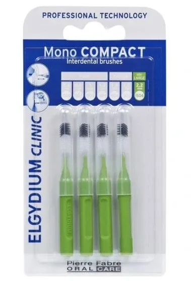 Elgydium Clinic Mono Compact 6 Green Periuta de dinti 2.2mm, 4 buc. — preț și oferte