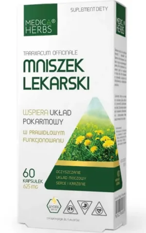 Păpădie 625mg, 60 capsule Medica Herbs
