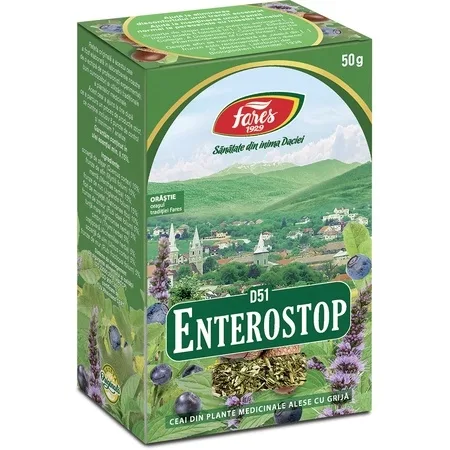 Ceai Enterostop D51, 50 g – Fares — preț și oferte