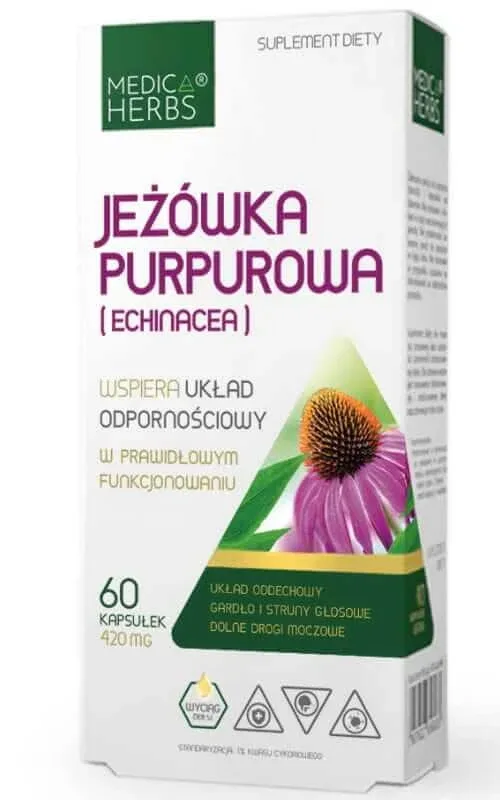 Echinacea 420mg, 60 capsule, Medica Herbs Medica - Pro Natura — preț și oferte