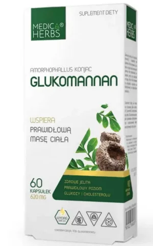 Glucomannan 620mg, 60 capsule Medica Herbs