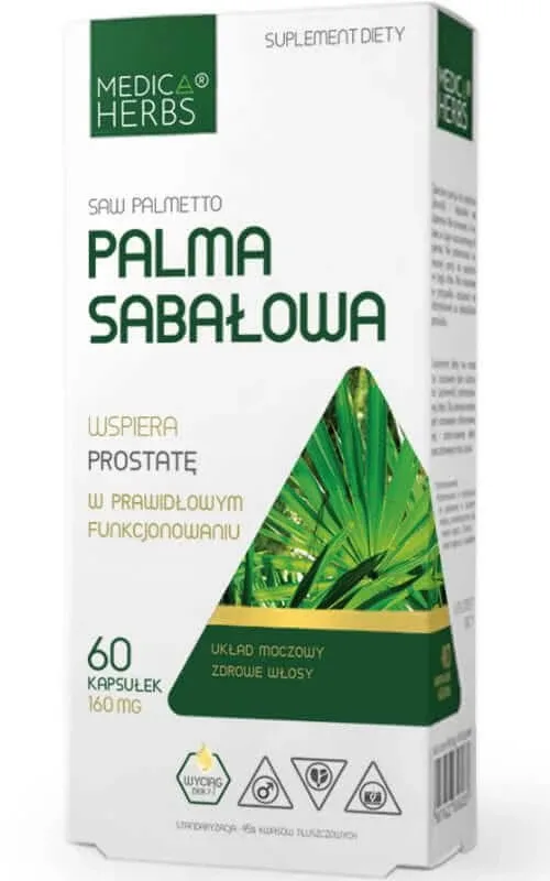 Sabal palm 160mg 60 capsule Medica Herbs — preț și oferte