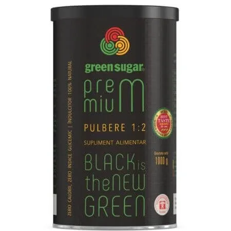 Zahar pulbere Green Sugar Premium, 1:2, 1000 g, Laboratoarele Remedia — preț și oferte