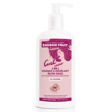 Masca si balsam 2 in 1 pentru par ondulat, cret sau frizzy Curl Cacao, 300 ml, Energie Fruit — preț și oferte