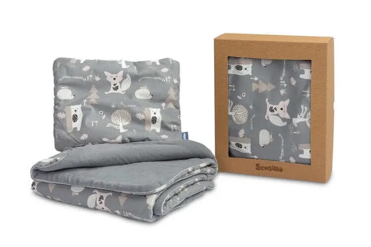 Set dormitor din bumbac Graphite Sensillo — preț și oferte