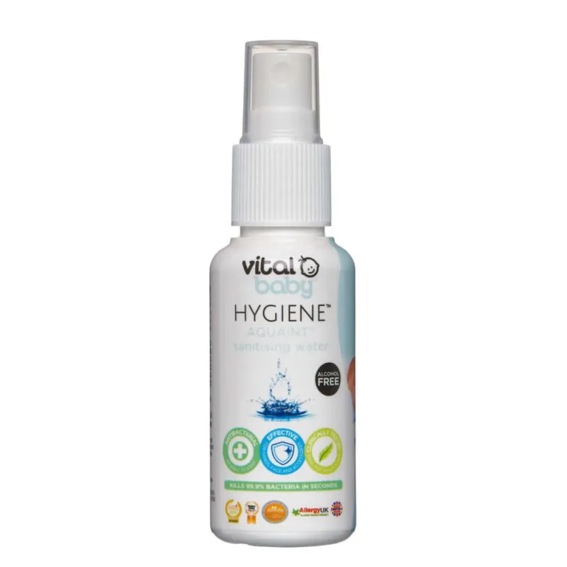 Apă sterilizantă antibacteriană pentru bebeluși Aquaint 50ml Vital Baby — preț și oferte