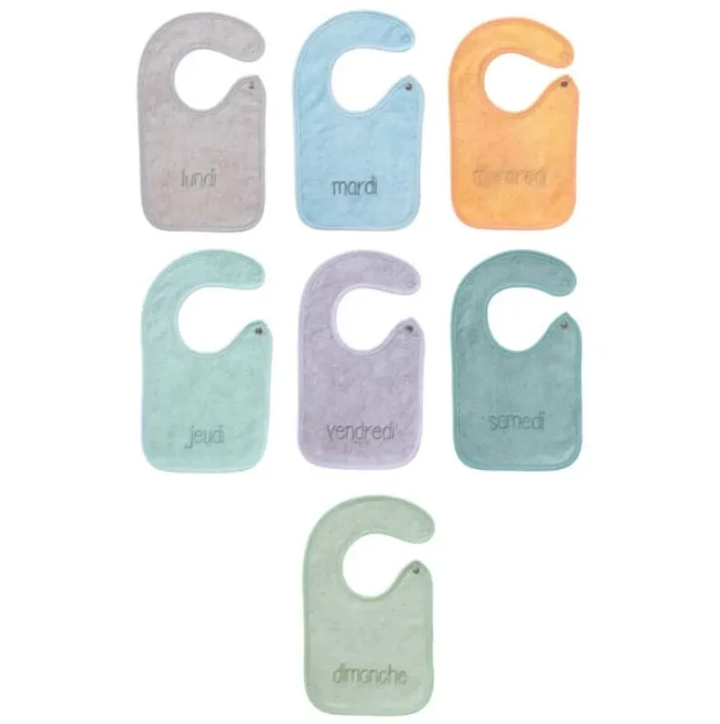 Set de bavete 0+ Luni 7Pcs Babycalin — preț și oferte