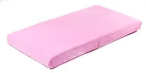 Cearșaf de bumbac cu ștergător Jersey roz 140X70 cm Sensillo