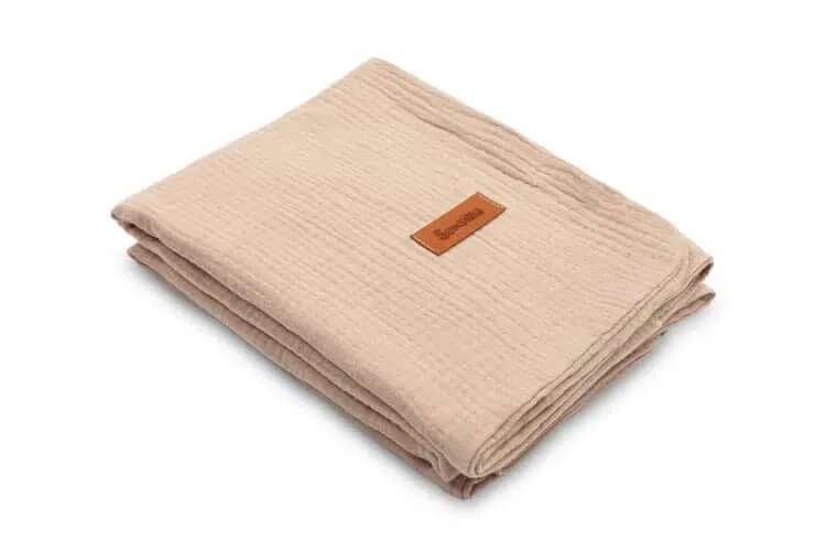 Husă de plapumă din muselină Cocoa 75X100cm Sensillo — preț și oferte