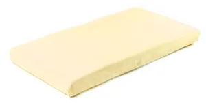 Cearșaf de bumbac cu elastic Jersey galben 120X60 Sensillo