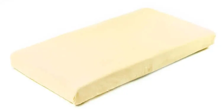 Cearșaf de bumbac cu elastic Jersey galben 120X60 Sensillo — preț și oferte