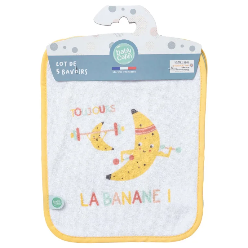 Set de bavete 0+ Luni 5Pcs Babycalin — preț și oferte