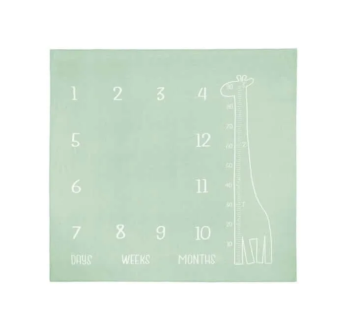 Muselinova Covor foto Giraffe Mint 120x120cm — preț și oferte