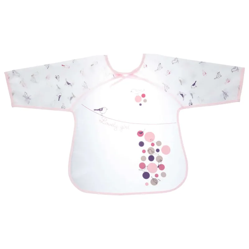 Bib impermeabil cu mâneci Păsări Babycalin — preț și oferte