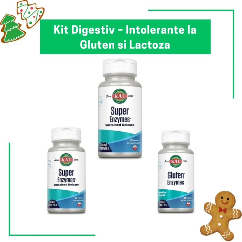 Kit Digestiv – Intolerante la Gluten si Lactoza Kituri recomandate de farmacisti — preț și oferte
