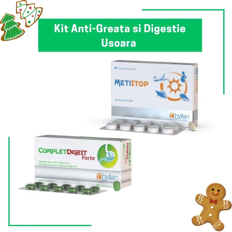 Kit Anti-Greata si Digestie Usoara – Solutia ta pentru Sarbatori fara Disconfort, Hyllan Kituri recomandate de farmacisti — preț și oferte