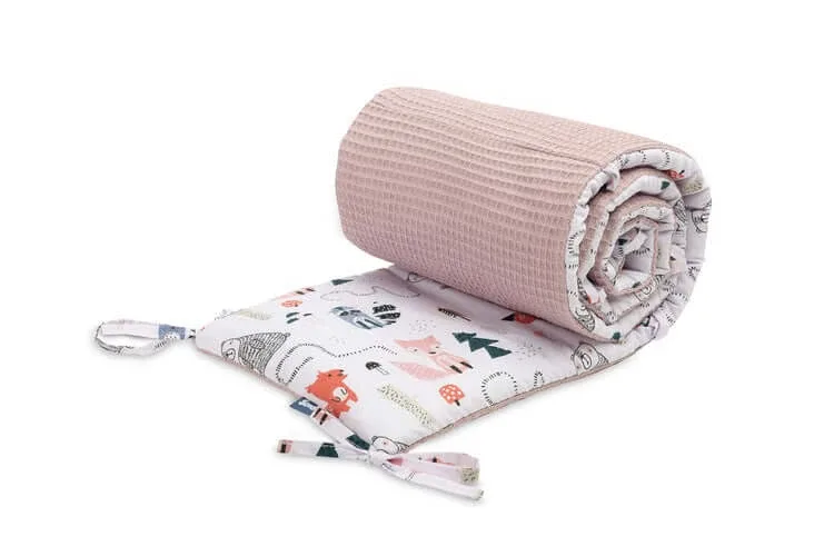 Waffle Fox Pink Cot Cover — preț și oferte