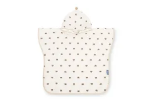Muslin Poncho Bears Bej Sensillo