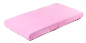 Cearșaf de bumbac cu ștergător Jersey roz 120X60 Sensillo