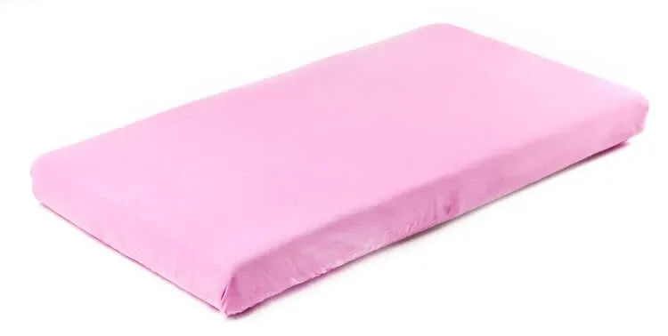 Cearșaf de bumbac cu ștergător Jersey roz 120X60 Sensillo — preț și oferte