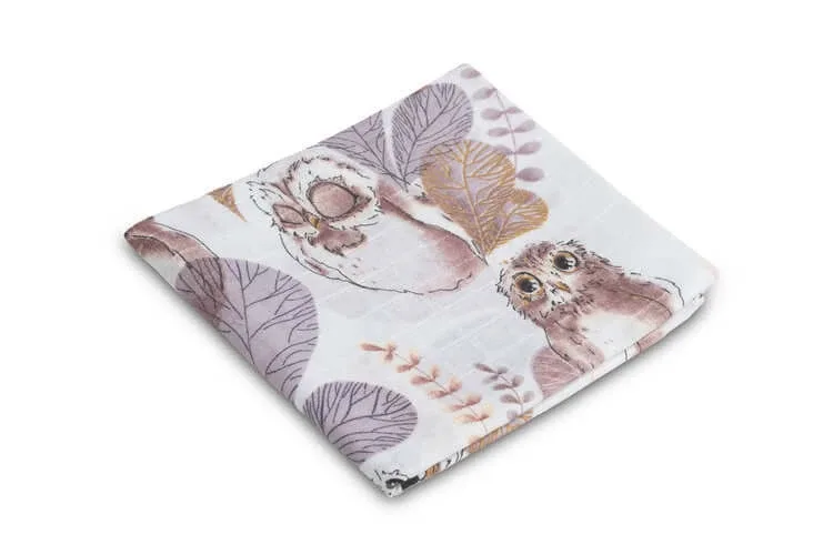 Scutece de înfășat din muselină - Owl 70X80 — preț și oferte
