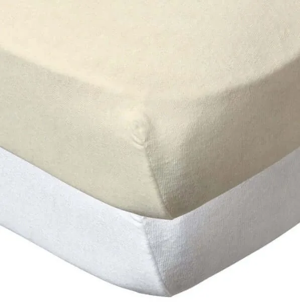 Set de 2 cearșafuri 60X120 cm alb + bej Babycalin — preț și oferte