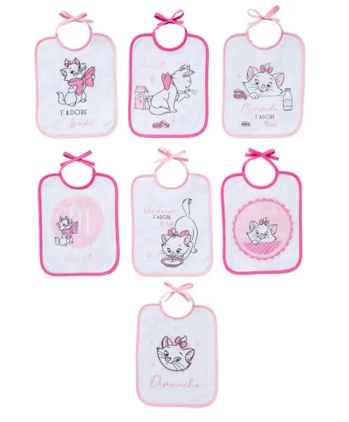 Set de bavete 0+ luni 7 buc Marie BabyCalin — preț și oferte