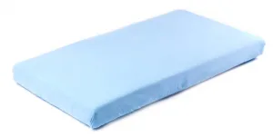 Cearșaf de bumbac cu elastic Jersey albastru 120X60 Sensillo