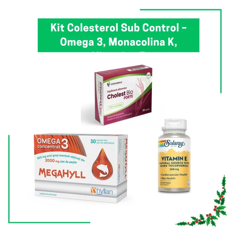 Kit Colesterol Sub Control – Protectie Cardiaca Naturala Kituri recomandate de farmacisti — preț și oferte