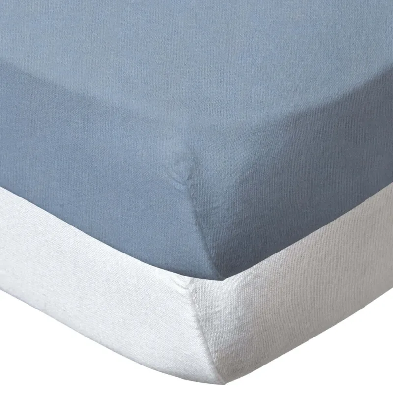 Set de 2 cearșafuri 60X120Cm Albastru-alb Babycalin — preț și oferte