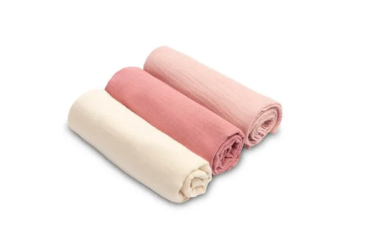Scutece din muselină Uniform roz 3 bucăți 60X80Cm — preț și oferte