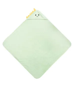 Prosop pentru copii cu glugă 100X100 Sm Dinosaur Mint Sensillo
