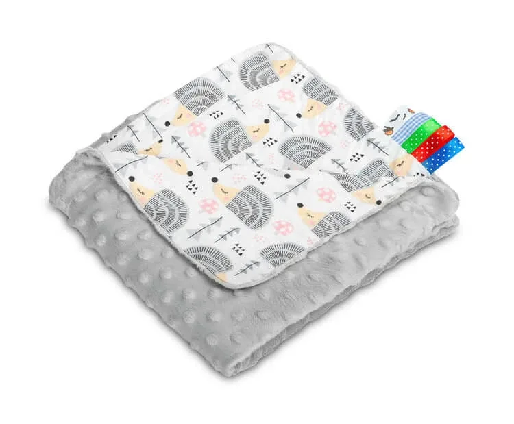 Pătură Minky - Hedgehogs Gri 75X100 — preț și oferte
