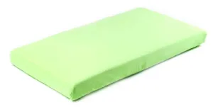 Cearșaf de bumbac cu ștergător Jersey verde 120X60 Sensillo