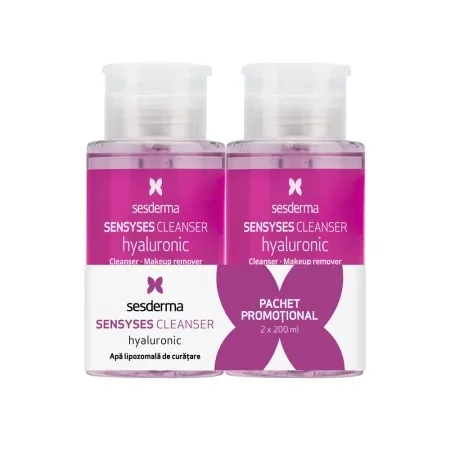 Pachet Lotiune pentru curatarea tenului Sensyses Hyaluronic, 2 x 200 ml, Sesderma — preț și oferte