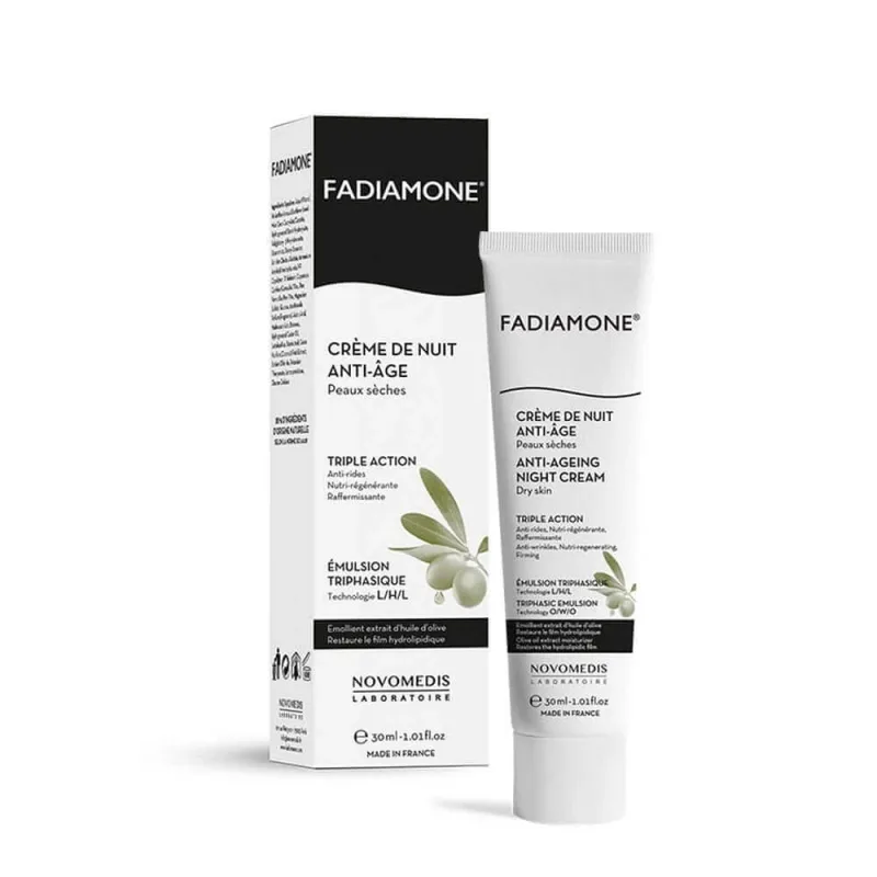 Fadiamone Cremă de noapte anti-îmbătrânire pentru piele uscată 30ml — preț și oferte