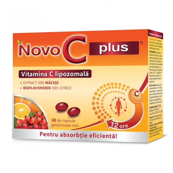 Vitamina C lipozomala Novo C plus, 30 capsule, PP Management Kft. — preț și oferte