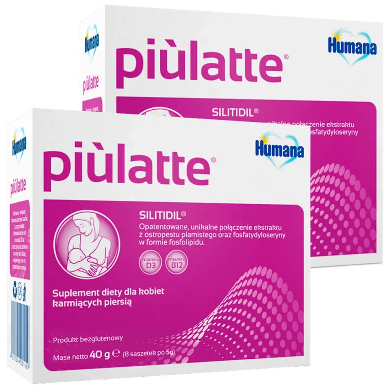 Set Humana Piulatte, pentru femeile care alăptează, 2 x 8 pliculețe — preț și oferte