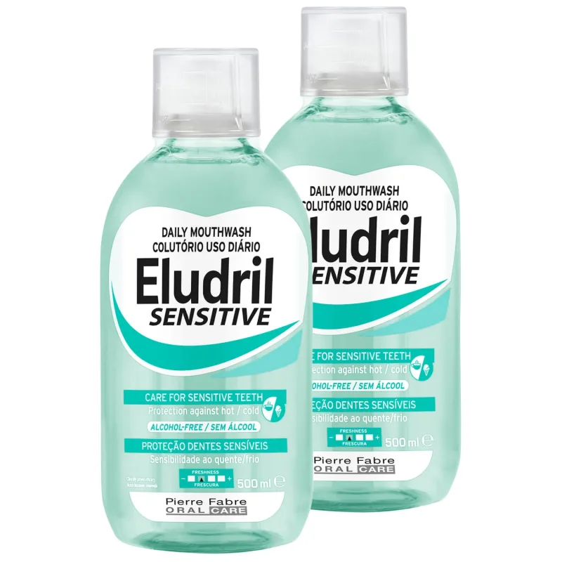 Set Eludril Sensitive, apă de gură, 2 x 500 ml — preț și oferte